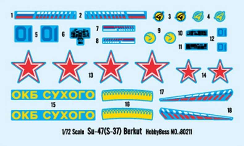 Hobby Boss Su-47 (S-37) Berkut Airplane Model Building Kit 3