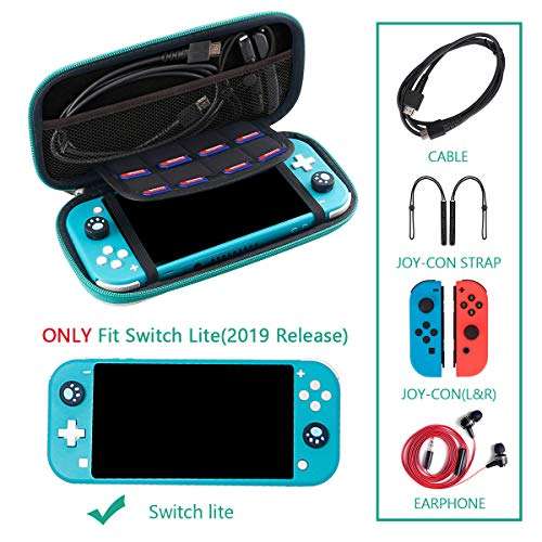 Carrying Case for Nintendo Switch,Travel Carry Cover Hard Shell Storage for Leaf Crossing NS Console and Accessories,Slim Protective Portable Travel Pouch Bag with 10 Game Card Slots for Girls Boys 2