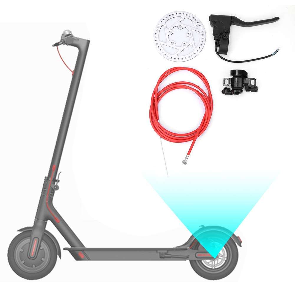 life Disc Brake,Metal Disc Brake Device Set(Contain Brake Disc Line Handle and Screws) for Xiaomi M365 Electric Scooter 4