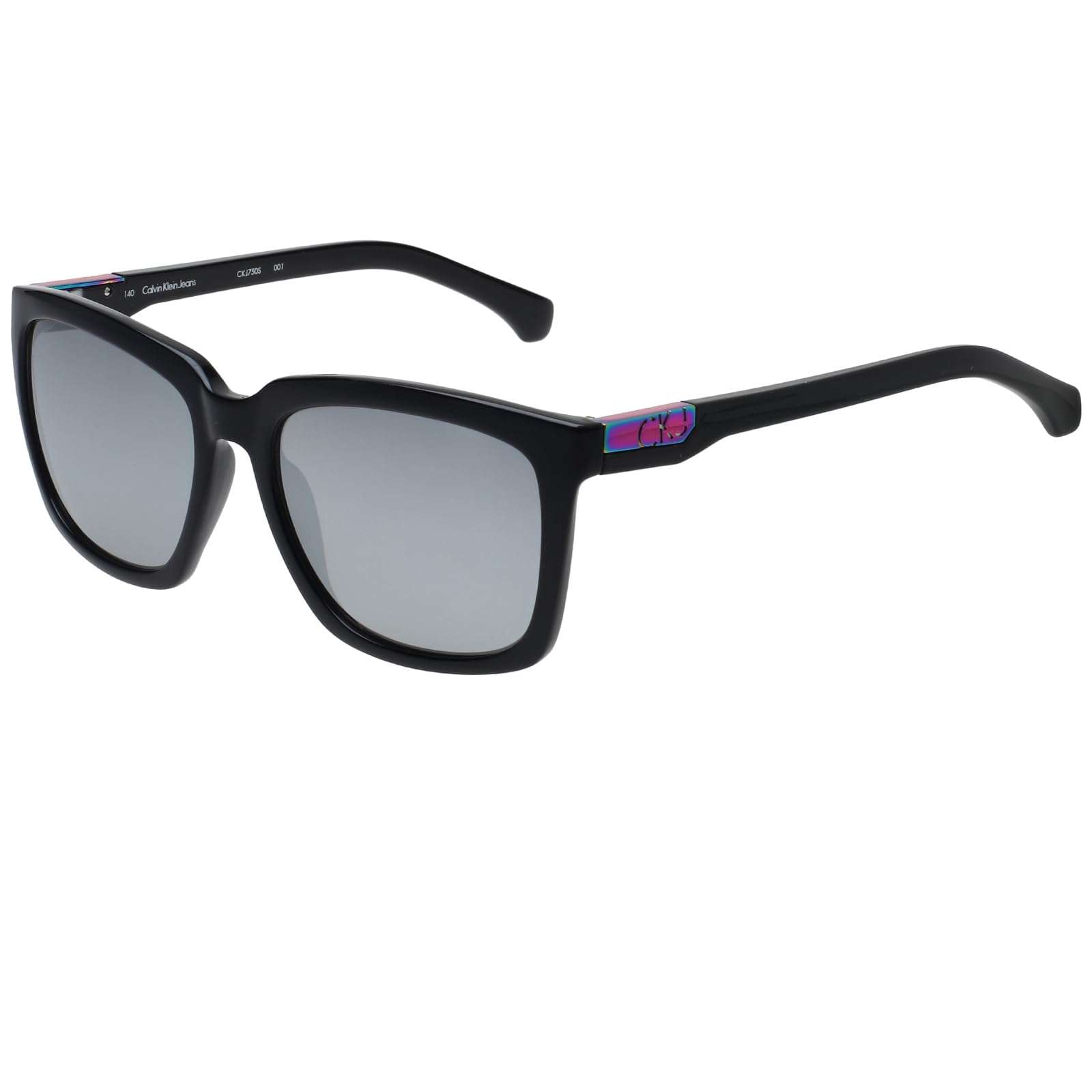 Calvin Klein Jeans Mirrored Square Unisex Sunglasses Jeans 750 001 56 S|56|Silver Color 1