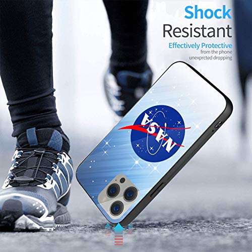 NASA Glass + Case Suitable for iPhone 12 Skid Shock Proof Anti Scratch Phone Case for iPhone 12 Pro Max 6