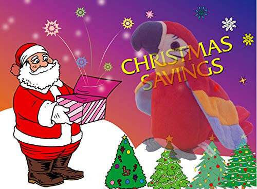 xiulifeifei Talking Parrot Plush Toy, Repeat What You Say Funny Kids Stuffed Toys, Birthday Gift Kids Early Learning Animal Toy Electronic Toy 6