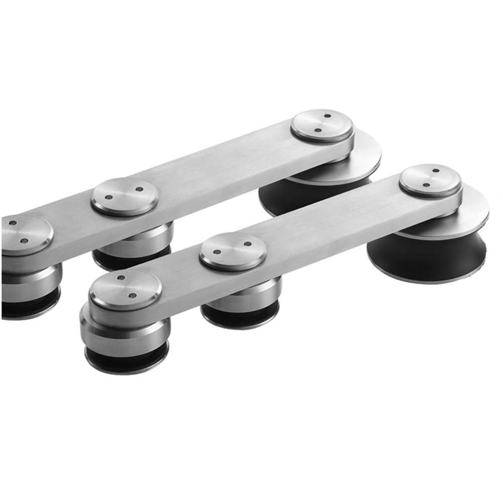 6.6FT Stainless Steel Glass Sliding barn Door Hardware kit(S01-200cm) 3