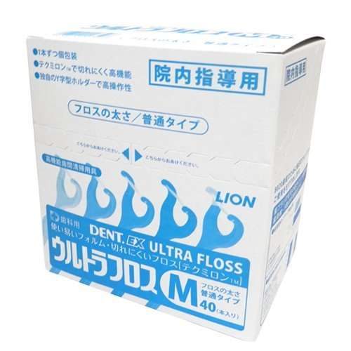 Lion DENT. EX Ultra Floss 40 Count Medium (Normal interdental space)