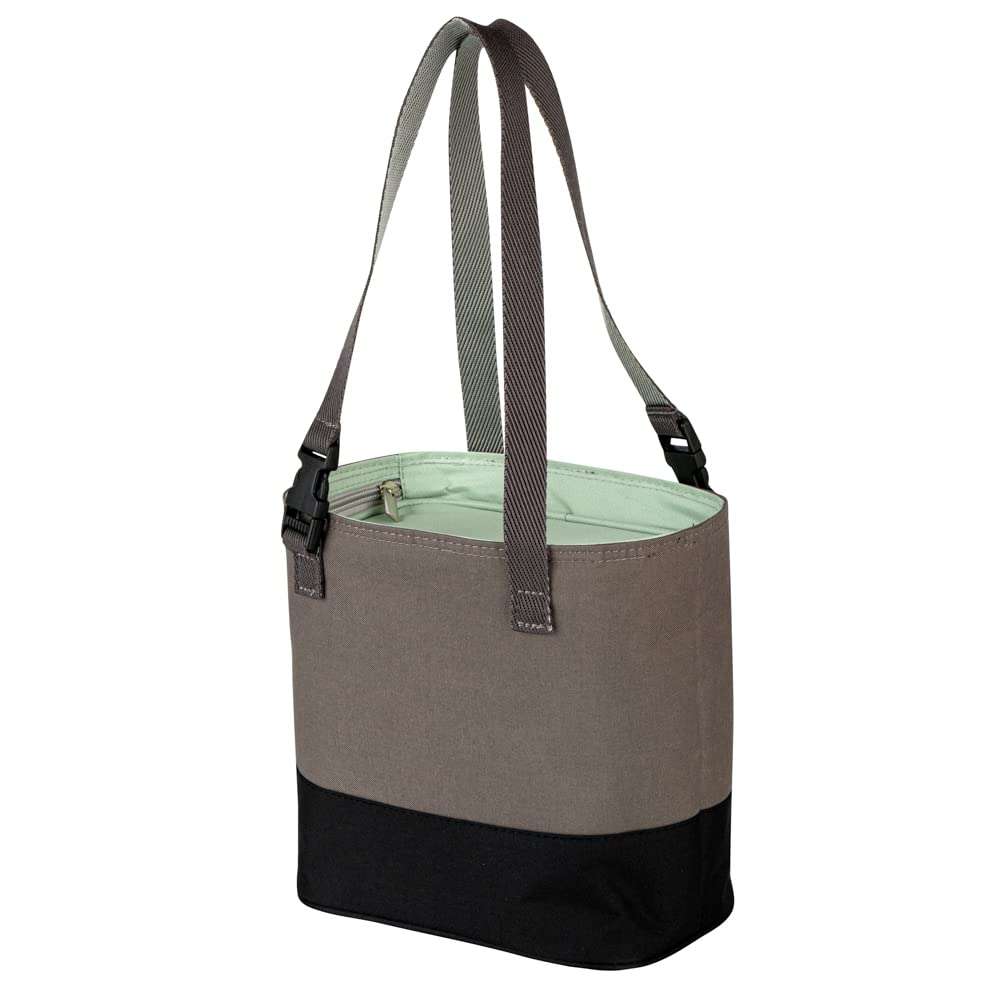 Bento Tek Buddha Box Insulated Lunch Bag - 8 3/4" x 5 1/2" x 7 3/4" - 1 count box, Brown 3