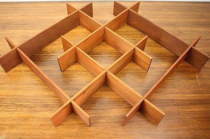 FireBees Decoration Item for Reception,Storage Organizer Shelf for Wall Decoration,Decorative Wall Shelf for Bedroom,Living Room,Combination Shelf (Brown) 4