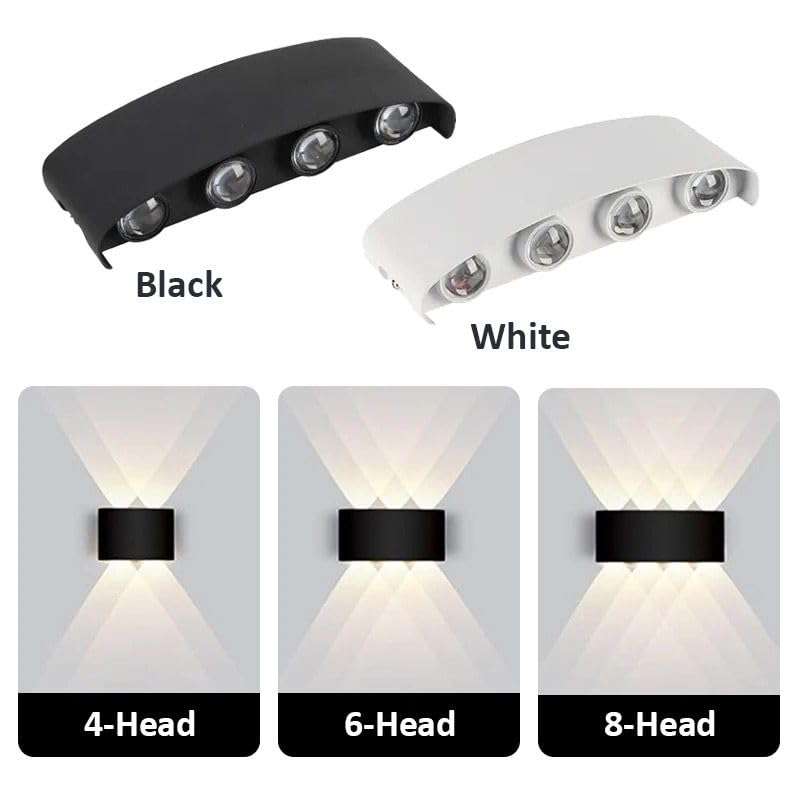 blissbells 8 Way LED Wall Light | Modern Decorative Up Down Wall Lamp with Warm White Light | Designer Wall Sconce for Living Room, Bedroom, Staircase & Hallway 6
