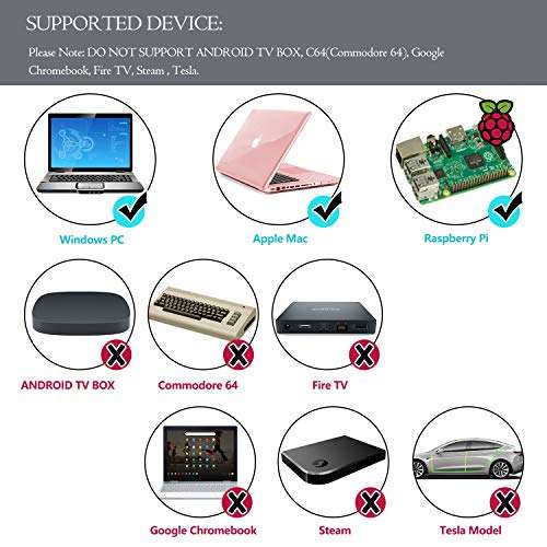 SAFFUN 2 Pack 2.4 GHz Wireless USB Controller Compatible with Super NES Games, SNES Retro USB PC Super Classic Controller for Windows PC MAC Linux Genesis Raspberry Pi Retropie (Purple/Gray) 4