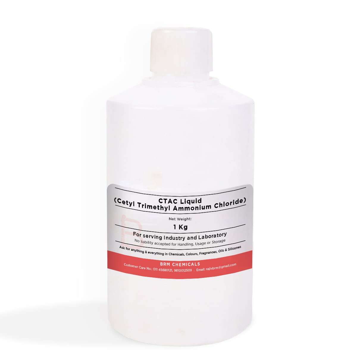 BRM Chemicals CTAC Liquid Cetyl Trimethyl Ammonium Chloride - 1 KG For Soap Making, Shampoo Making, Cosmetic Making & DIY Personal Care For Face, Hair, Skin & Body 1