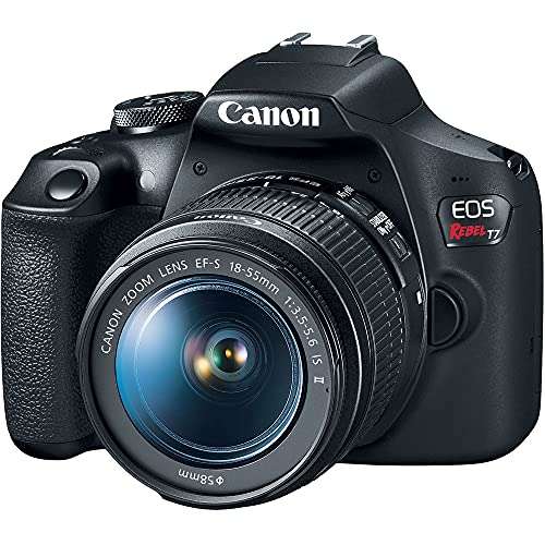 Canon EOS Rebel T7 DSLR Camera with 18-55mm Lens Bundled with 64GB Memory Card + Camera Bag + 58mm UV Filter + Microfiber Cleaning Cloth (5 Items) 2