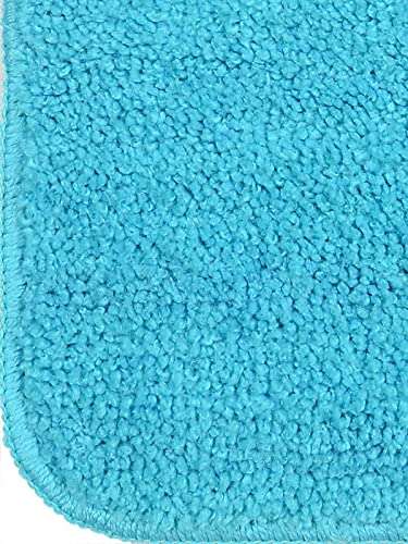 Bruxism® Microfiber Bathroom Mat | Bathroom Rugs and Mats 2 Piece Fast Dry Anti Slip Bath Mats Soft Plush Plain Design for Shower Bathroom Contour Toilet Rugs (Red) (40X60CM & 40X120CM) 2