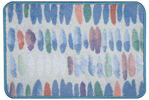 Sapana Carpet-Mats Super Soft Microfiber Doormat for Home| Bathroom Mat | Anti Slip Bath Mat Abstract BT-04 (L 60 cm x W 40 cm) 1