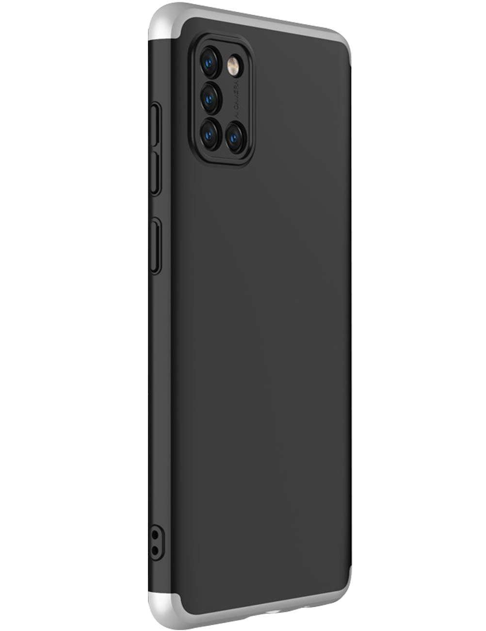 Compatible with Samsung Galaxy A31 Case,3 in 1 Slim Fit Electroplated Shockproof Phone Case Ultra Thin Hard PC Case Coated Non Slip Matte Surface Case Cover for Samsung A31 1