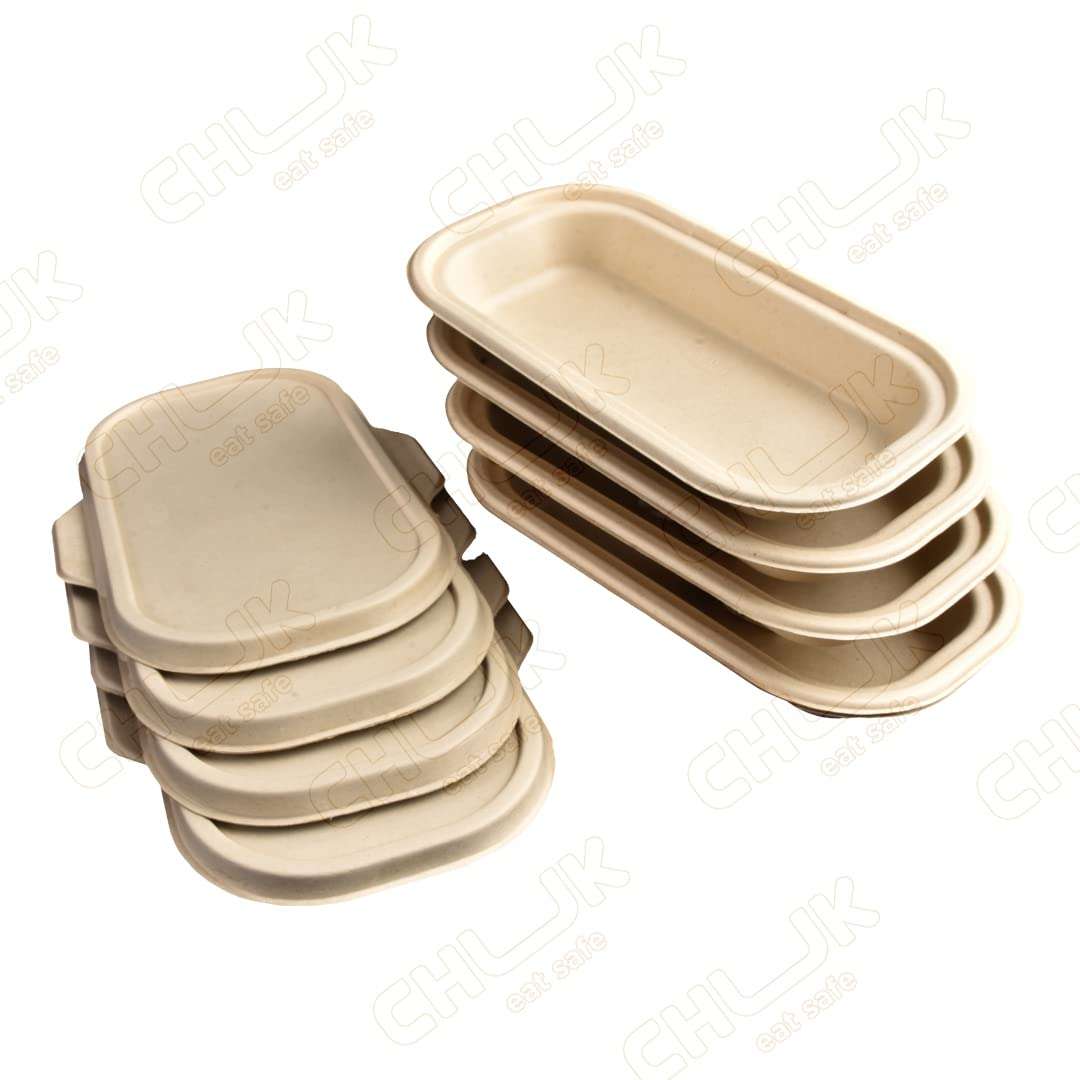 Chuk 750 ml Eco-Friendly Disposable Lid for Container, for Food & Gravy, Pack of 125 Lids Only, Off White (Lid - 750 ml, B) 6