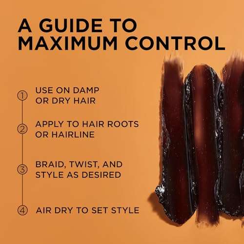 African Pride Black Castor Miracle Extra Hold Braid, Loc, Twist Gel - Extreme Hold Braiding Hair Gel, Edge Control & Tames Frizz, No Flake | Natural Ingredients, Black Castor & Coconut Oil | 12oz 4