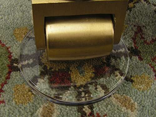 4" Clear Piano Caster Cups MADE IN USA for Grand Piano and Baby Grand Piano by Musicmaide 3 Pack tranparent virtually invisible 2