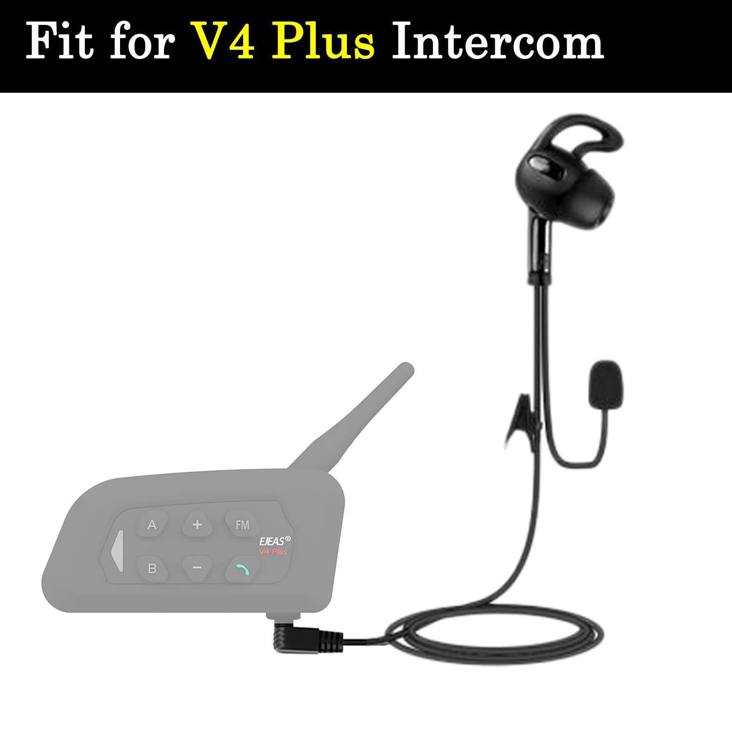 GaiRen Right Ear Referee Earpiece, 3.5mm Jack Headset Earhook Earphone Fit for V6 V4 FBIM Soccer Football Coach Intercom Radio 5