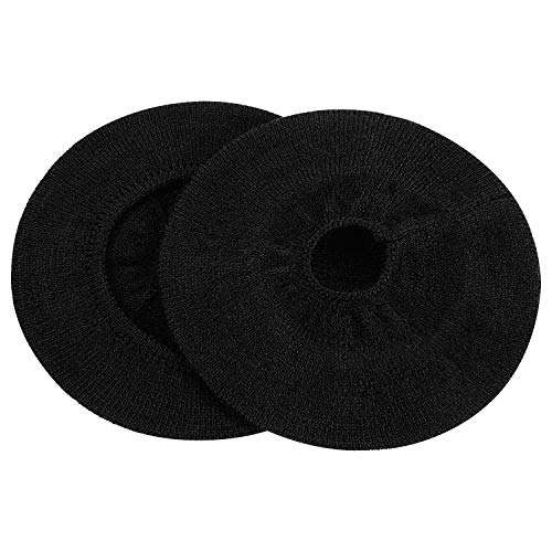 JARMOR Earpads Sweater Cover Protectors with Stretchable Knit Fabric for Beats Studio 3/2 Bose QC35 25 15 Headphones and Other Headsets with 3-4 Inch Ear Cushions [ 2 Pairs ] (Black) 5