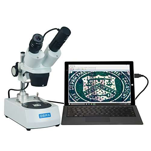 OMAX 10X-20X-30X-60X Binocular Student Stereo Microscope with USB Camera 1