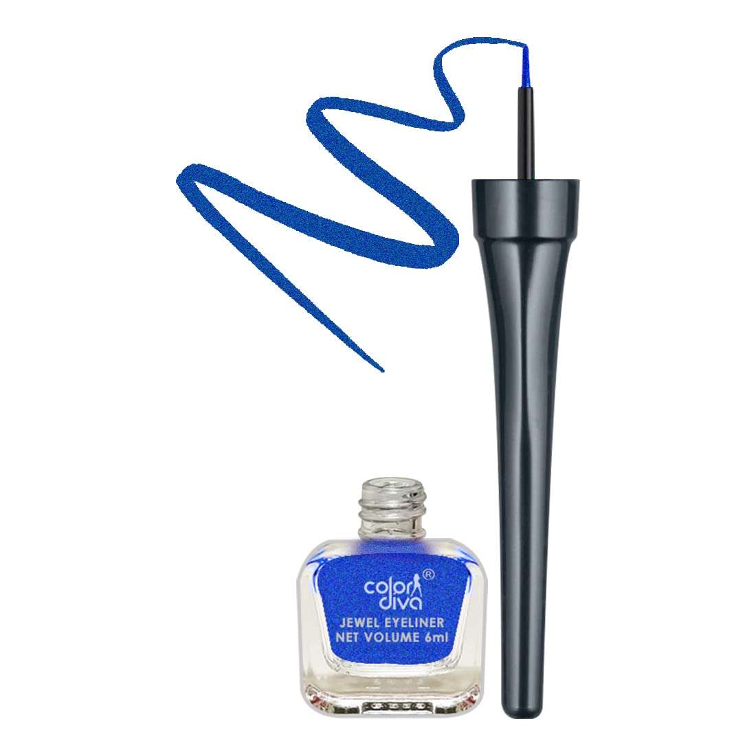 COLOR DIVA Superwing Color Eyeliner Blue, Pink, Green, 5.5ml Each | Quick Drying, Smudge Proof, 12HR Long Lasting & Bright Color Effect | For All Occasion & Daily Use, Pack Of 3 4