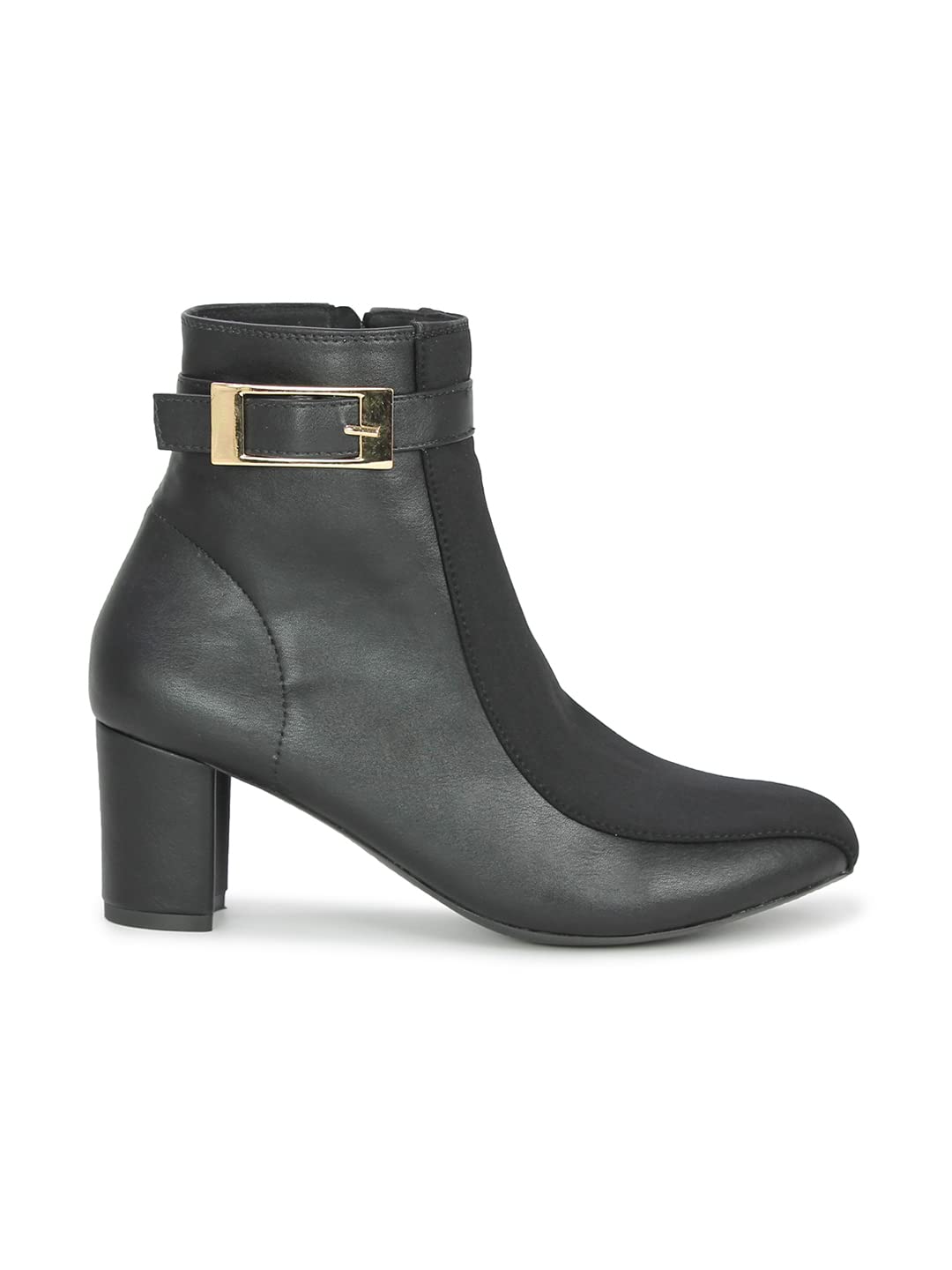 Inc.5 Women Black Block Heeled Regular Boots 4