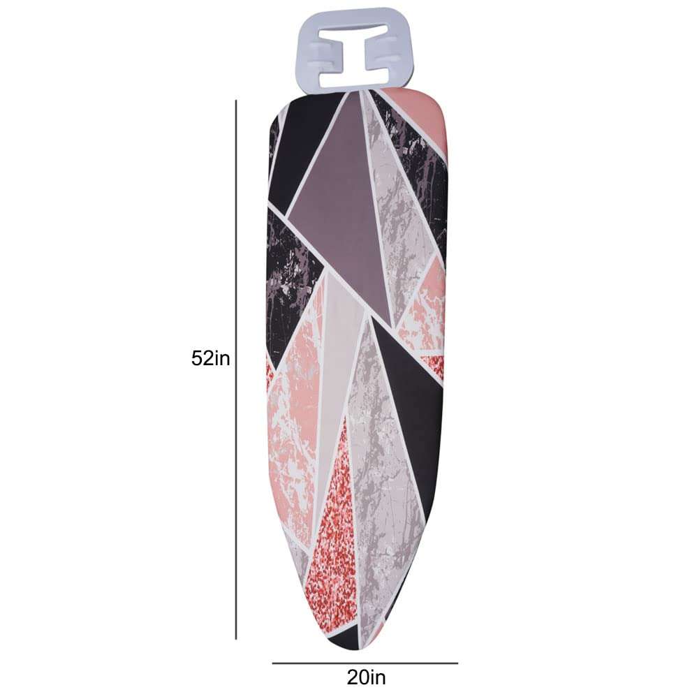 Ironing Board Cover, Thick Padding Heat Reflective Ironing Board Covers, Fits Large & Extra Large Size Iron Boards, 52 x 20 Inches Marbling #2 2