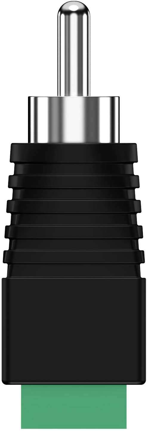 Power prime AV Screw Terminal Adapter, Solderless Converter Audio VidePower prime Speaker Wire Connectors, CCTV Applications Power prime Male Cable Screwdriver Included 2