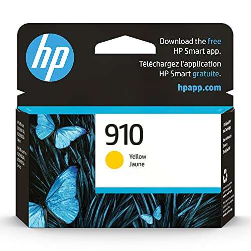 HP 910 Yellow Ink Cartridge for HP Printers | Works with Printer Series: OfficeJet 8010, 8020, Pro 8020, 8030 | Eligible for Instant Ink | 3YL60AN 1
