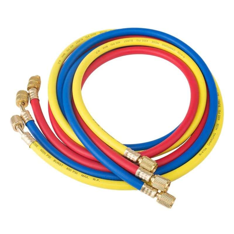 Digital Craft 3Pcs 36" A/C Charging Hose Set for HVAC Air Condition Refrigerant R12 R22 R502 5