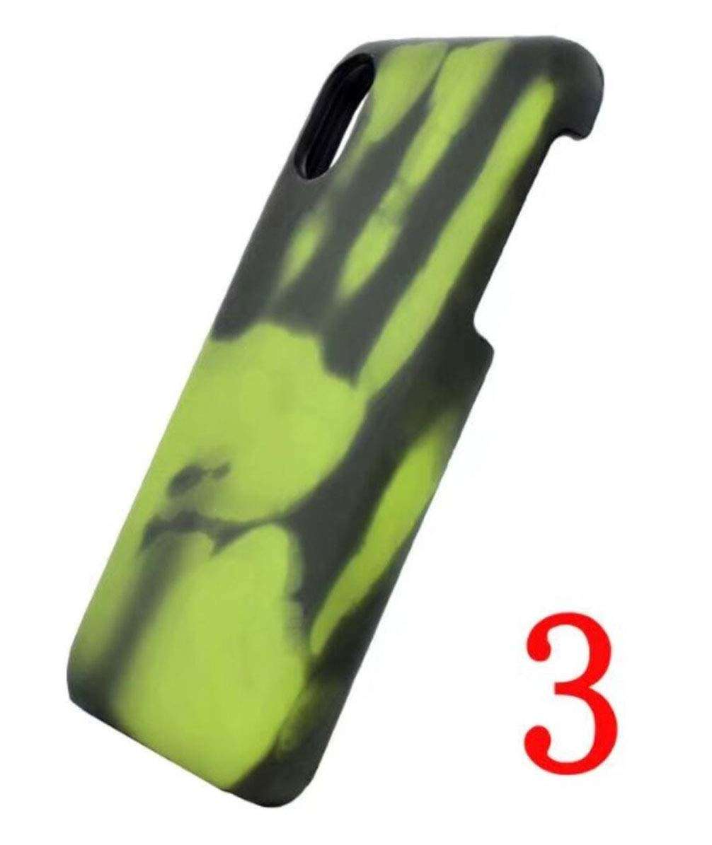 Omio Compatible with iPhone XR Color Changing Protective Case, Thermal Sensor Case Heat Sensor Induction Fluorescent Temperature Sensing Creative Cover Ultra Thin Non-Scratch Stylish Shell 5