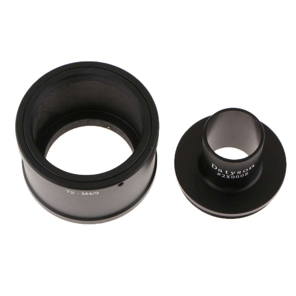 Cyruss T T2 Ring for Olympus Panasonic Micro 4/3 Camera Lens + 23.2mm Microscope Mount Tube - Black 1