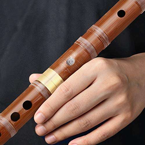 Kmise Bamboo Flute Dizi Traditional Handmade Chinese Musical Instrument Vintage Dizi (D Key) 2