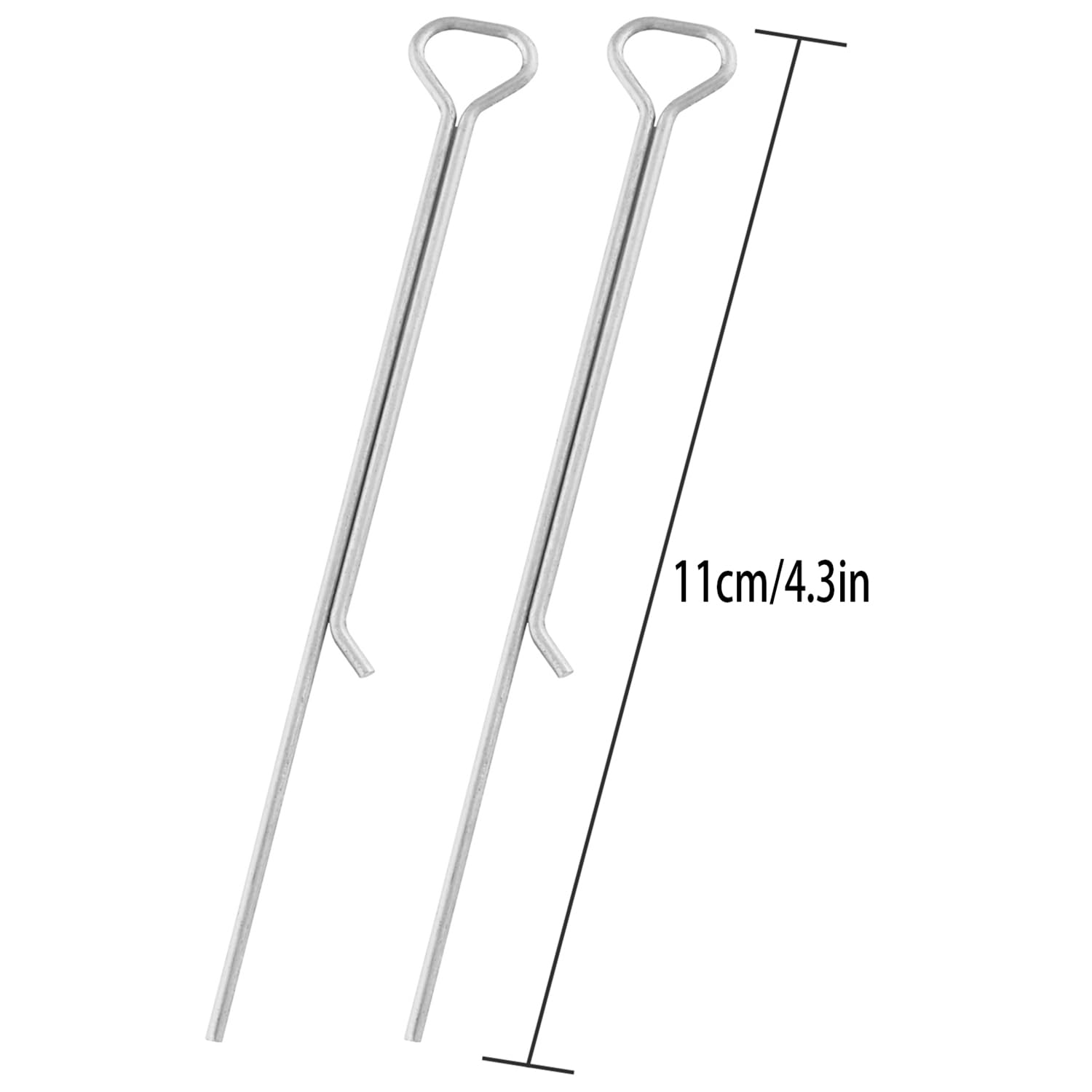 Candel Wick Holder ZZLZX 20PCS 4.3 Inch Wick Holders for Candle Making, Metal Wick Centering Tool, Candle Wick Clip 6