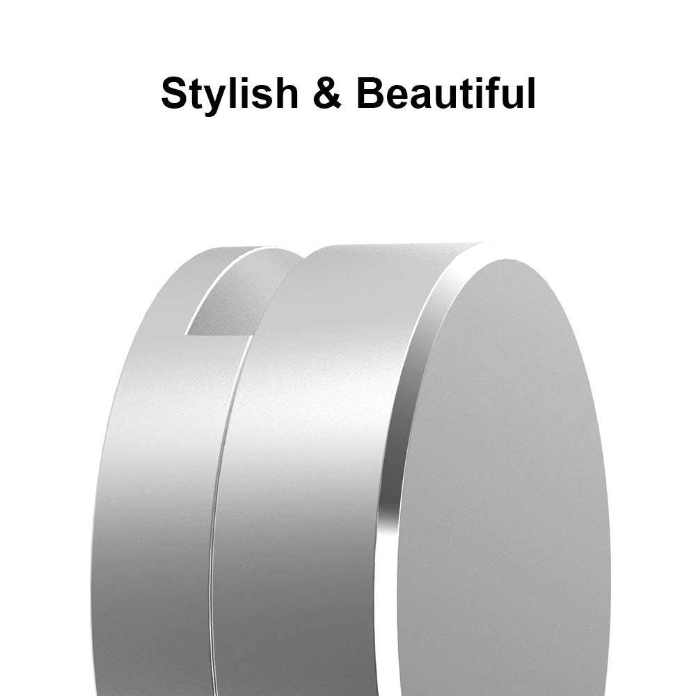 Vaydeer Mouse Cable Management Mouse Bungee Fixer Holder Aluminium Cable Movable Organizer for Mouse Keyboard and Charger Wire(Silver) 6