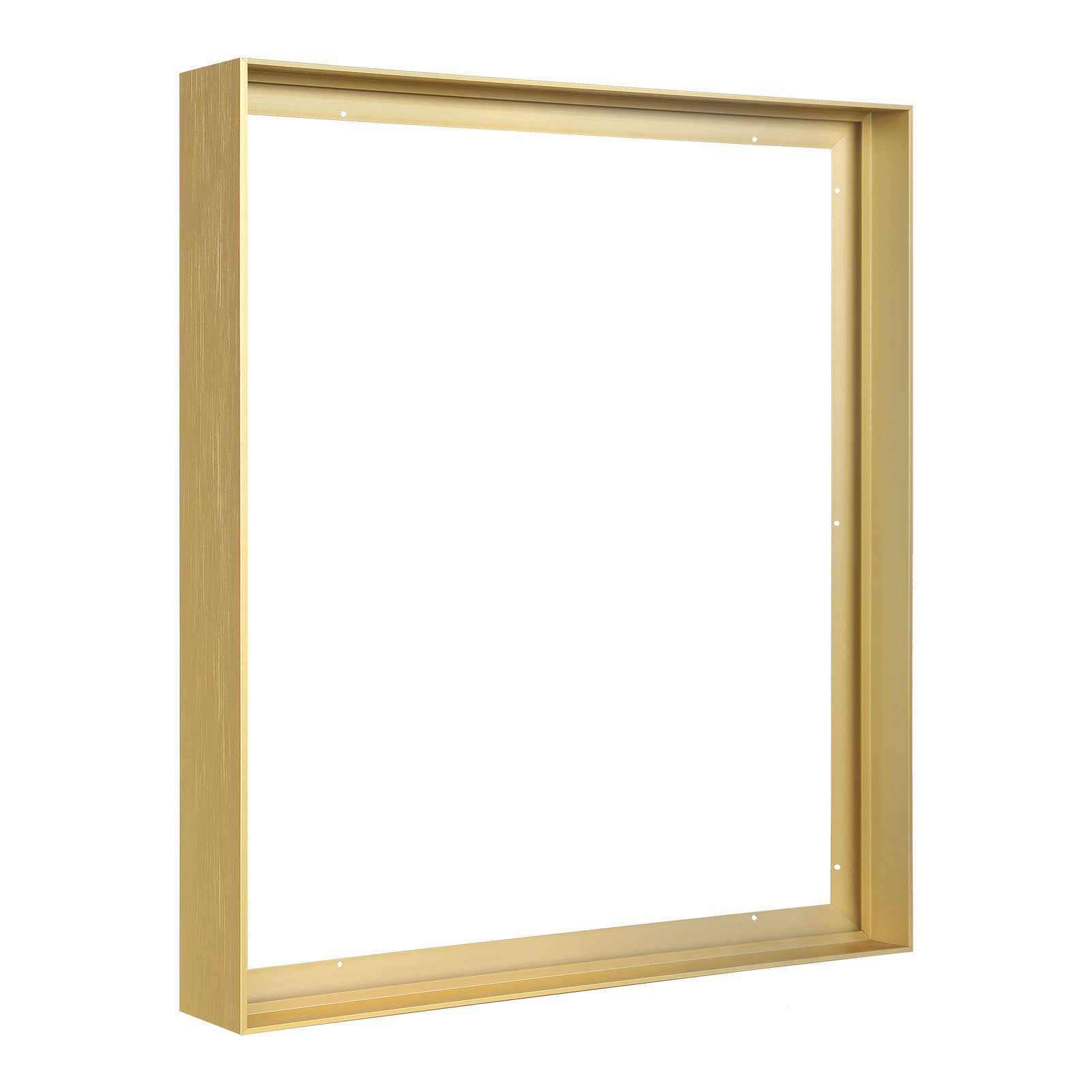FOLKOR 1.5” Deep Frame for 36x60 Canvas Paintings, DIY Metal Floating Frame with 1.5” Deep for Artists Designers Landscape Portrait Artwork, Modern Home Office Wall Decor (Gold)