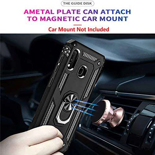 STARSHOP Compatible for Galaxy A20 Phone Case, Samsung A20 Phone Case, Ring Cover Blue 6