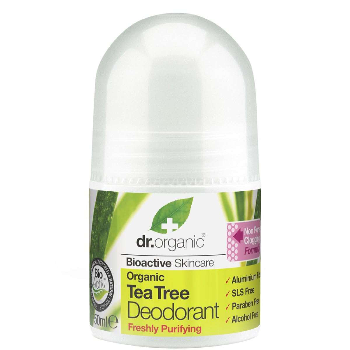 Dr Organic Tea Tree Deodorant - 50ml 1