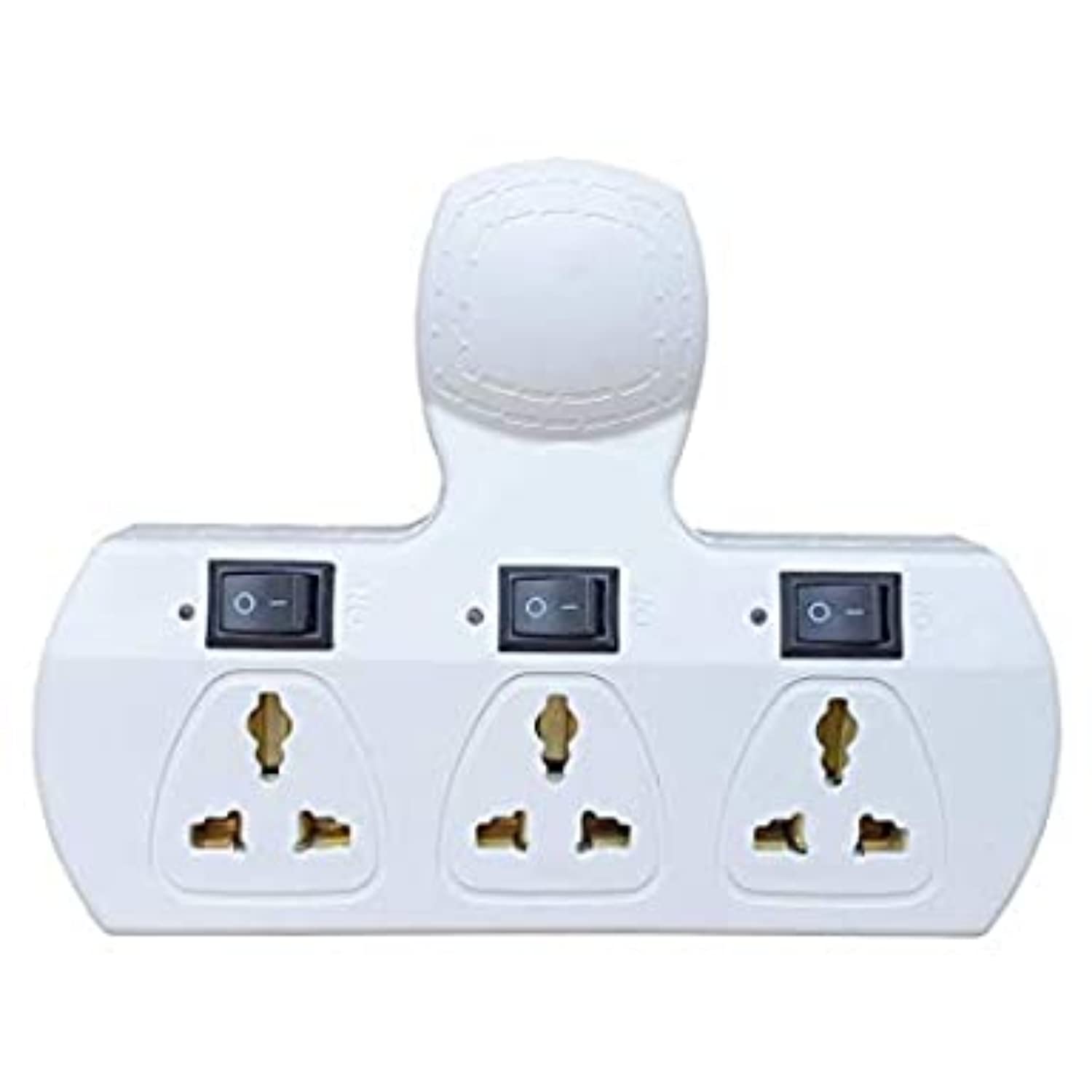 SKADIOO Multiplug | Multi-Plug Adapter | Plug Socket | multiplug | Multipin Plug Socket | Multi-Plug Socket | Plug | 3 pin Socket, Adapter Plug | Power Plug Extension Board, Multi-Plug, White 1