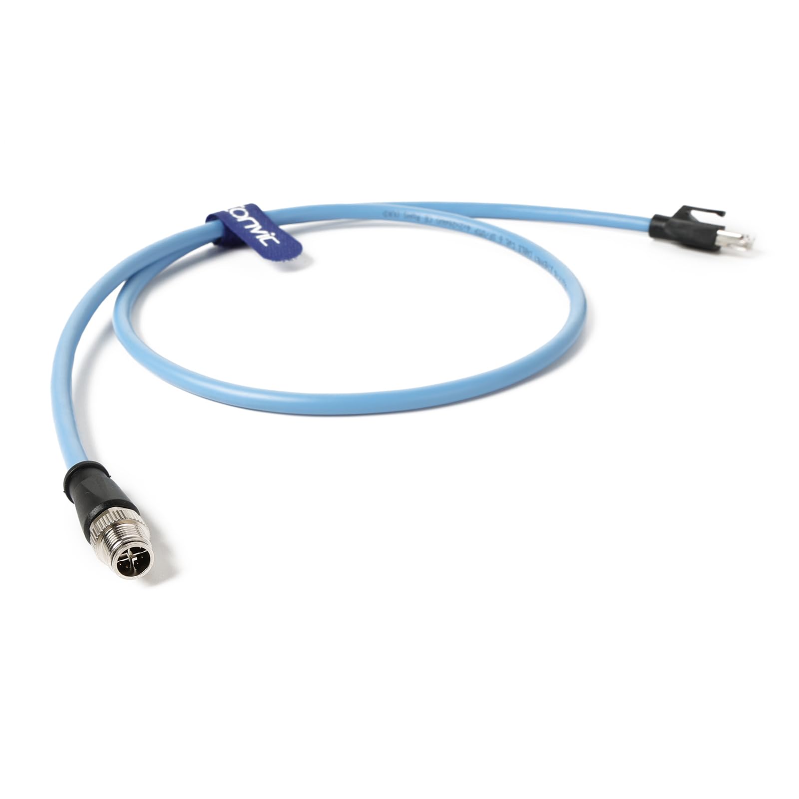 Eonvic M12 Industrial Ethernet Cat6 Cable 8 Pin Male X Code to RJ45 for Cognex in-Sight Basler Camera PLCs Servo Motors,Support Profinet and EtherCAT Ethernet/IP 1M 3