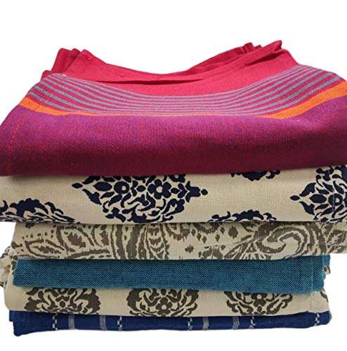 Multipurpose Kitchen Cottton Hand Towel Cloth for Cleaning 40 cm * 40 cm Set of 5. 1