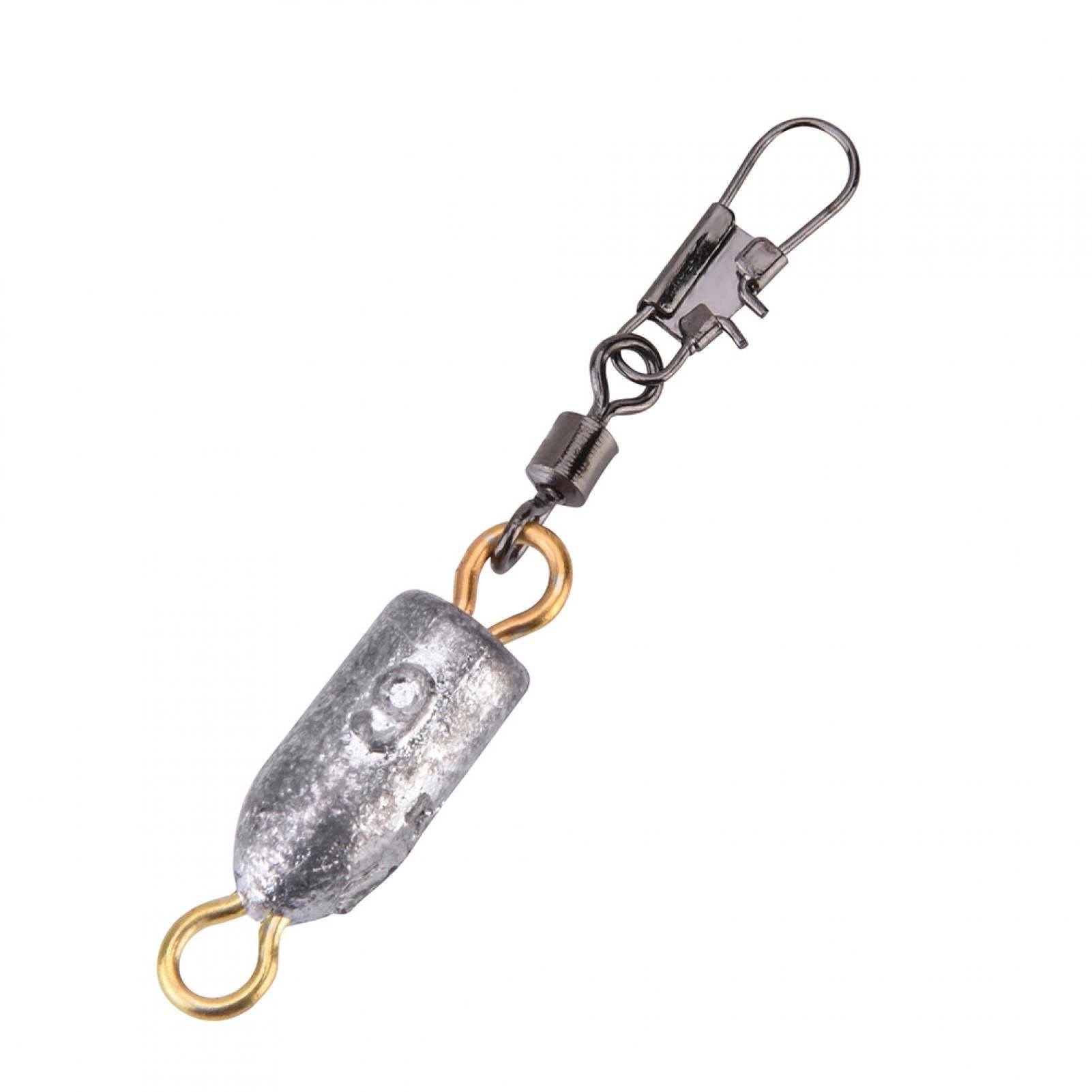 Health Gear 5pcs Fishing Sinker, Fishing Weights and Sinkers with Interlock Snap Connectors for Freshwater Saltwater(6g) 3