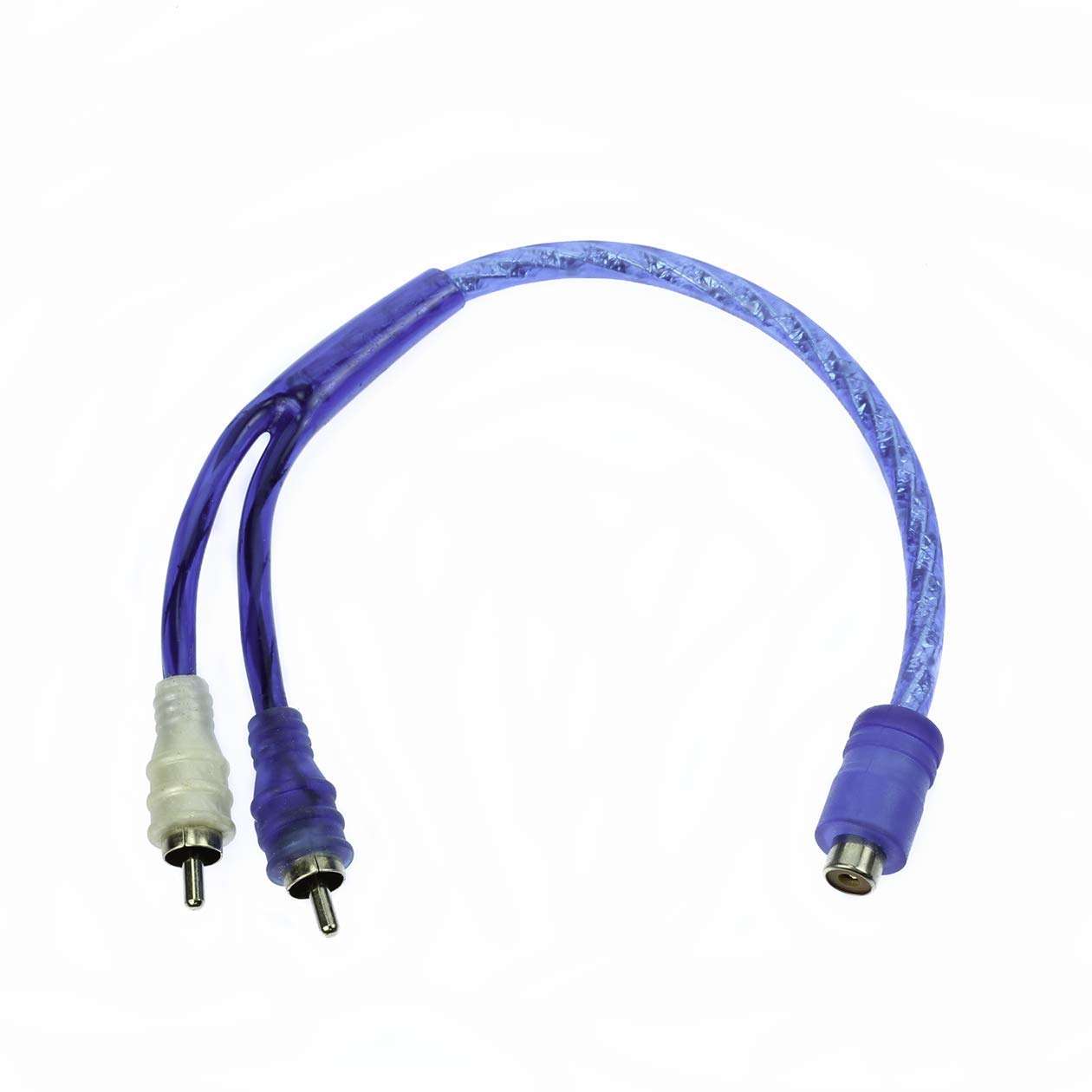 NEW VOODOO Car Audio RCA Interconnect cable BLUE OFC Copper (Y) 2