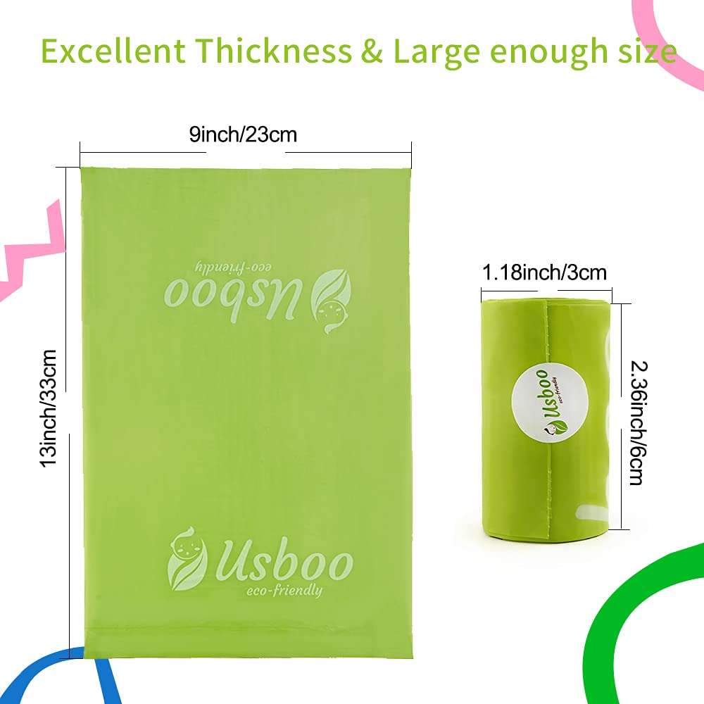 Diaper Bags Disposable for Baby, 12 Refill Rolls/180 Bags OXO-Biodegradable Waste Bags,Dirty Disposable Diaper Bags,Diaper Trash Bags,Green 4