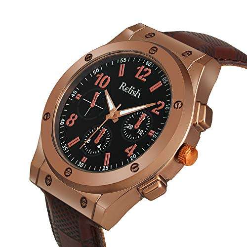 Relish Analog Brown Wrist Watch for Mens & Boys | RE-BB1070 | Watch for Mens 3