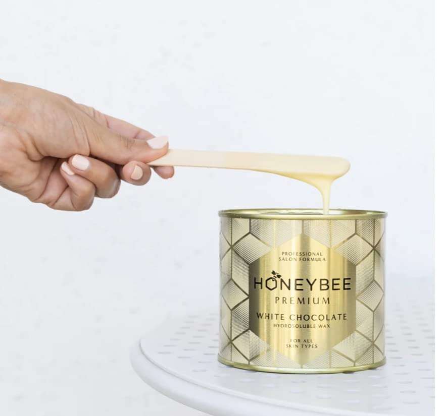 Honeybee Premium Vegan White Chocolate Strip Wax | Creamy Formula | Natural, chemical free wax for Legs, Arms, Underarms, Bikini | At Home Quick and Easy Hair Removal For Men & Women 3