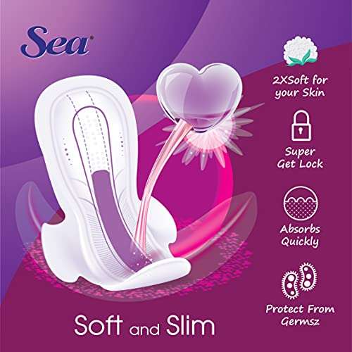 SEA Sanitary Pad For Women | 30 XXL Maxi + 6 XL Maxi Period Combo Pack | Organic Cotton Pad with Leak And Odour Lock Technology 5