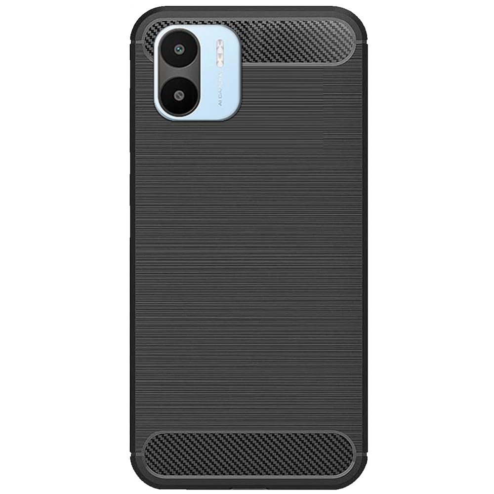 Pinaaki Enterprises Back Cover Case for Redmi A2 2023 / Redmi A2 2023 Cases & Covers (Carbon Fibre Rugged Armour Black Colour)
