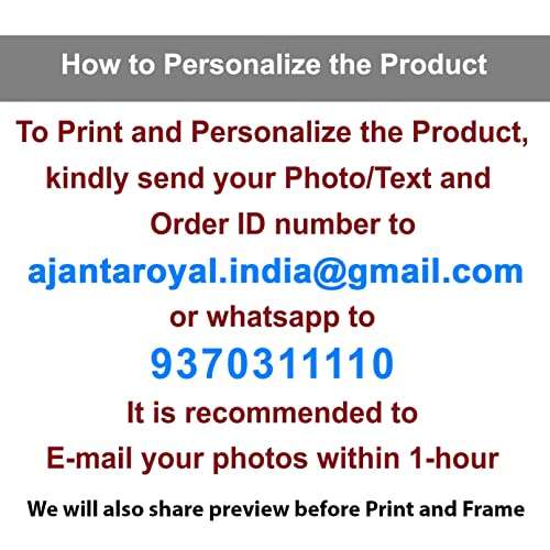 AJANTA ROYAL Personalized Collage Photo Frames for Walls Decoration (8" x 12" Inch, Brown) 2