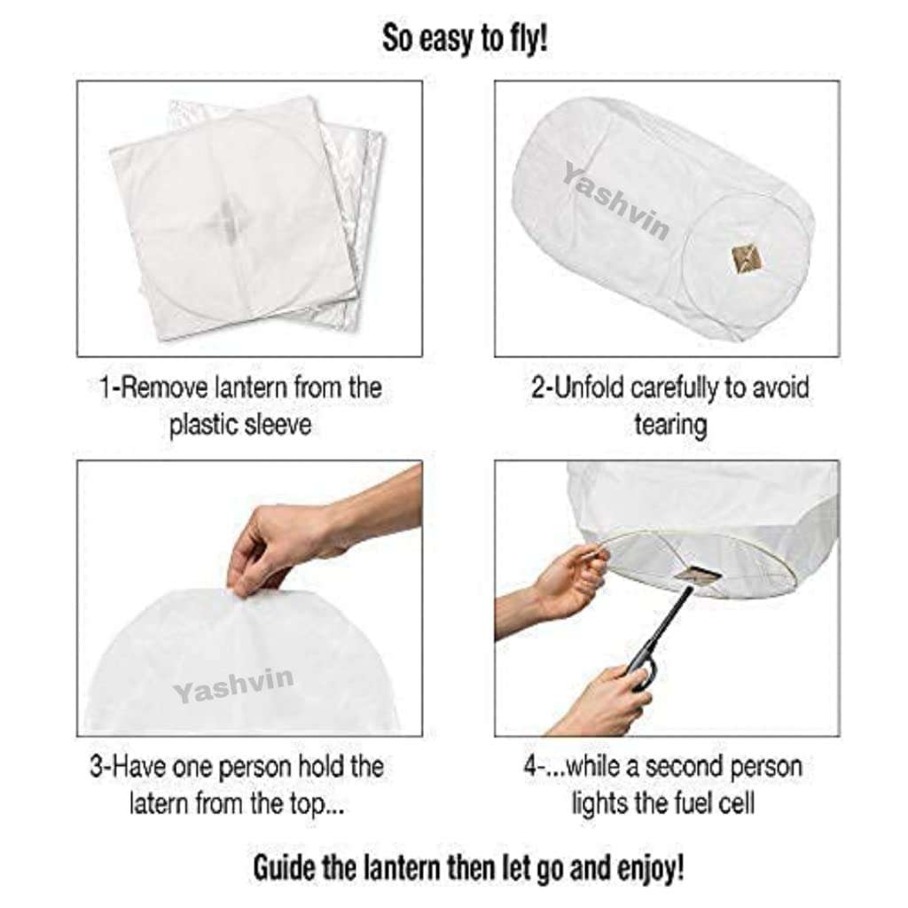 BALAJI E RETAIL Flying Paper Sky Lanterns Multicolour Wishing Hot Air Balloon/Flying Night Sky Candle for Diwali/Christmas/Marriage/Birthday/All Festival Pack of 3, Q@8263 5