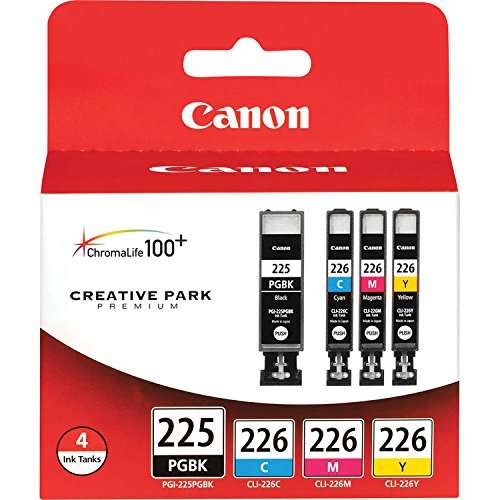Canon Genuine PGI-225/CLI-226 Ink Tank Combo - 4-Pack (Black, Gray) 2